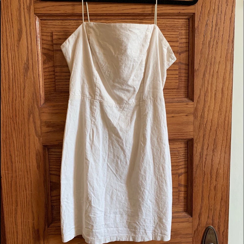 Urban outfitters pale pink linen dress